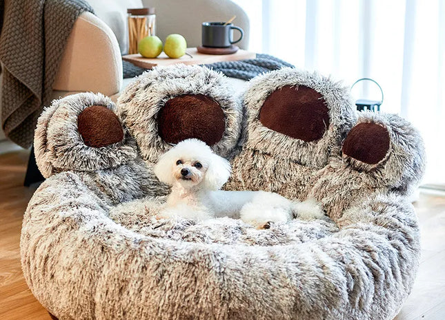 Cama de peluche para mascotas